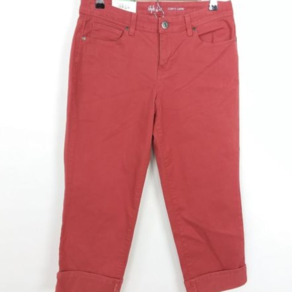 Style & Co Terracotta Capri Jeans NWT! - Picture 1 of 4